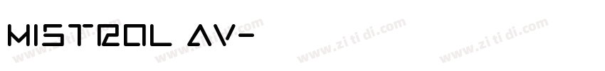 Mistral AV字体转换